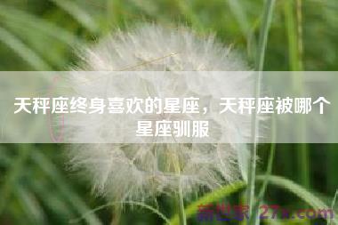 天秤座终身喜欢的星座，天秤座被哪个星座驯服