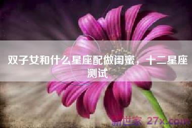 双子女和什么星座配做闺蜜，十二星座测试