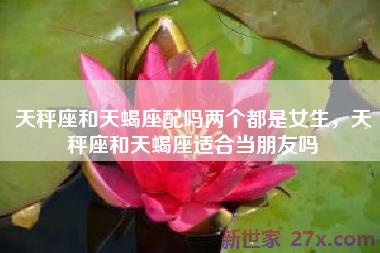 天秤座和天蝎座配吗两个都是女生，天秤座和天蝎座适合当朋友吗
