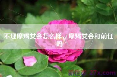 不理摩羯女会怎么样，摩羯女会和前任 吗