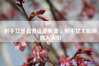 射手女是真傻还是装傻，射手女太聪明男人害怕