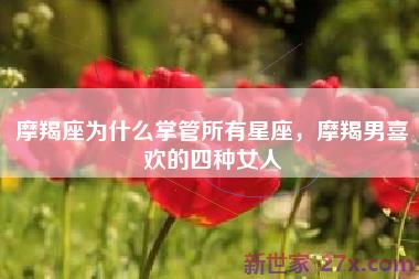 摩羯座为什么掌管所有星座，摩羯男喜欢的四种女人