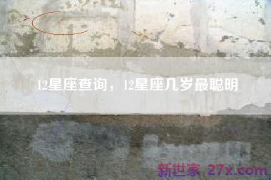 12星座查询，12星座几岁最聪明