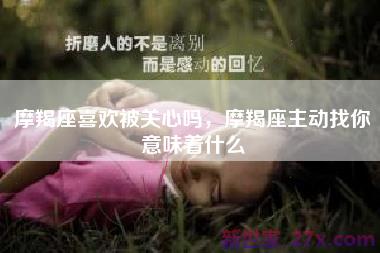 摩羯座喜欢被关心吗，摩羯座主动找你意味着什么