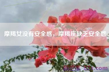 摩羯女没有安全感，摩羯座缺乏安全感