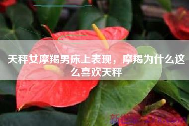 天秤女摩羯男床上表现，摩羯为什么这么喜欢天秤