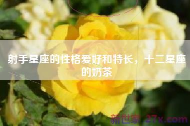 射手星座的性格爱好和特长，十二星座的奶茶