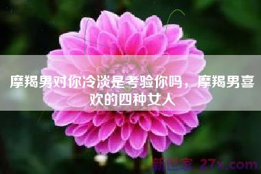 摩羯男对你冷淡是考验你吗，摩羯男喜欢的四种女人