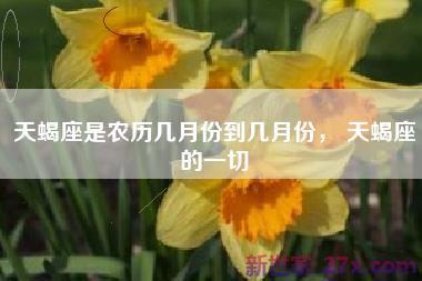 天蝎座是农历几月份到几月份， 天蝎座的一切