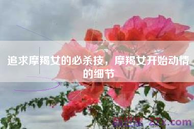 追求摩羯女的必杀技，摩羯女开始动情的细节