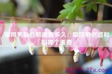 摩羯男磨合期需要多久，摩羯男老婆和妈哪个重要