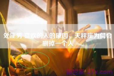 处座男 喜欢的人的原因，天秤座为何会删掉一个人