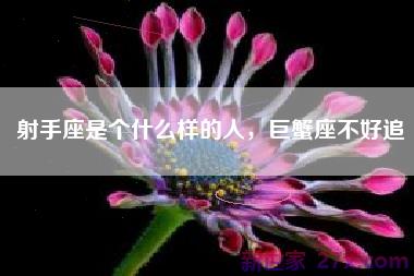 射手座是个什么样的人，巨蟹座不好追