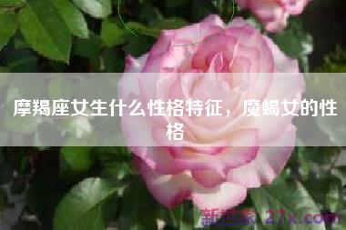 摩羯座女生什么性格特征，魔蝎女的性格