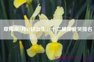 摩羯座1月19日出生，十二星座爱哭排名