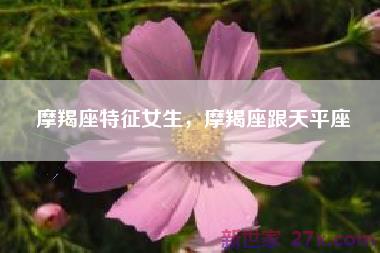 摩羯座特征女生，摩羯座跟天平座
