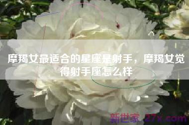摩羯女最适合的星座是射手，摩羯女觉得射手座怎么样