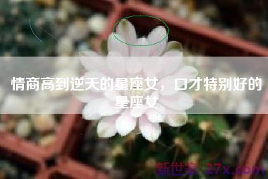 情商高到逆天的星座女，口才特别好的星座女