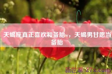 天蝎座真正喜欢和备胎w，天蝎男甘愿当备胎