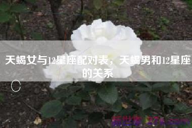 天蝎女与12星座配对表，天蝎男和12星座的关系