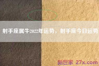 射手座属牛2022年运势，射手座今日运势