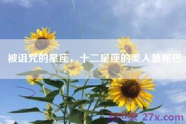 被诅咒的星座，十二星座的美人鱼尾巴