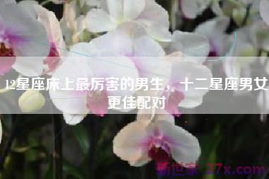 12星座床上最厉害的男生，十二星座男女更佳配对