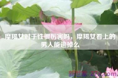 摩羯女对于性很厉害吗，摩羯女看上的男人能逃掉么