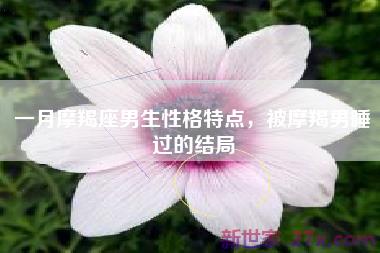 一月摩羯座男生性格特点，被摩羯男睡过的结局