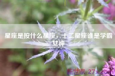 星座是按什么星座，十二星座谁是学霸女神