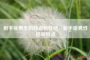 射手座男生的特点和性格，射手座男性格和特点