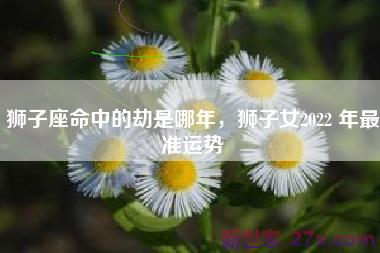 狮子座命中的劫是哪年，狮子女2022 年最准运势