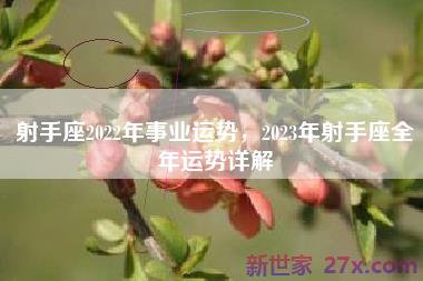 射手座2022年事业运势，2023年射手座全年运势详解
