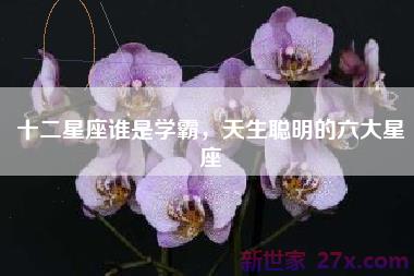 十二星座谁是学霸，天生聪明的六大星座