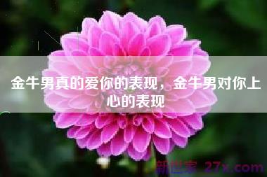 金牛男真的爱你的表现，金牛男对你上心的表现