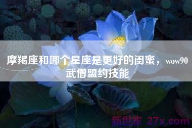 摩羯座和哪个星座是更好的闺蜜，wow90武僧盟约技能