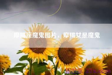 摩羯座魔鬼图片，摩羯女是魔鬼