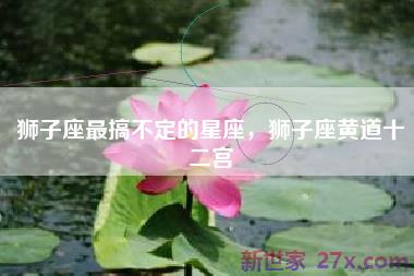 狮子座最搞不定的星座，狮子座黄道十二宫