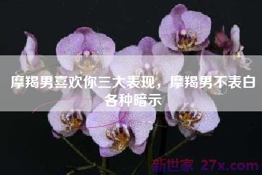 摩羯男喜欢你三大表现，摩羯男不表白各种暗示