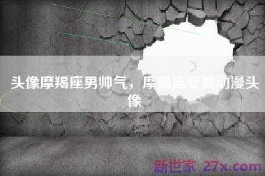 头像摩羯座男帅气，摩羯座专属动漫头像