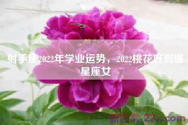 射手座2022年学业运势，2022桃花好到爆星座女
