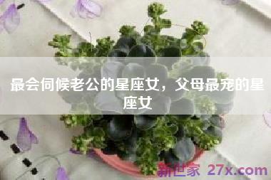 最会伺候老公的星座女，父母最宠的星座女