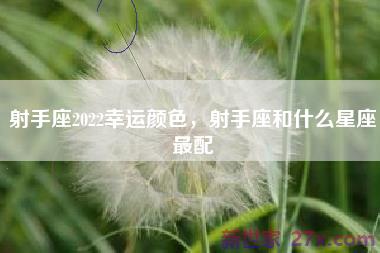 射手座2022幸运颜色，射手座和什么星座最配