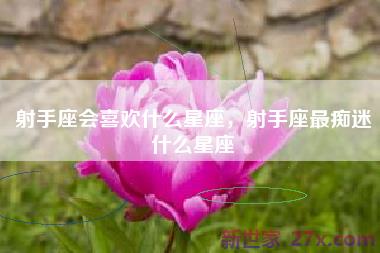 射手座会喜欢什么星座，射手座最痴迷什么星座