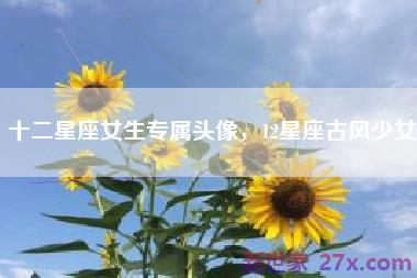 十二星座女生专属头像，12星座古风少女