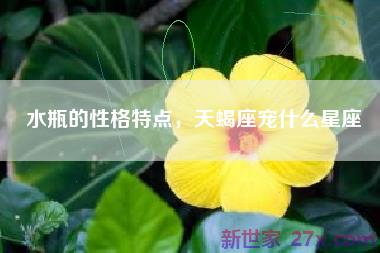 水瓶的性格特点，天蝎座宠什么星座