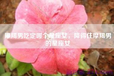 摩羯男吃定哪个星座女，降得住摩羯男的星座女