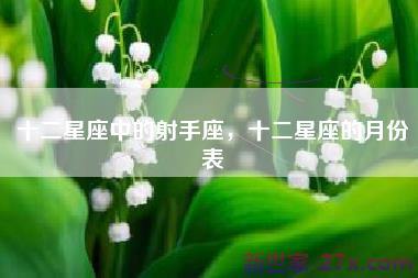 十二星座中的射手座，十二星座的月份表