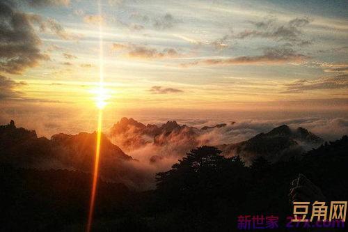 黄山日落词句 黄山落日的优美诗句语句