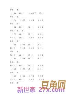 小学高年级字词句运用